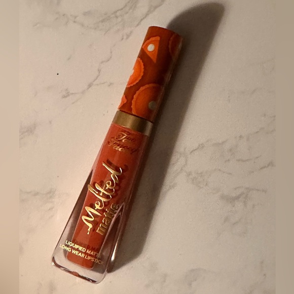 New Too Faced Limited Edition Pumpkin Spice Melted Matte Liquid Lipstick - Picture 3 of 4